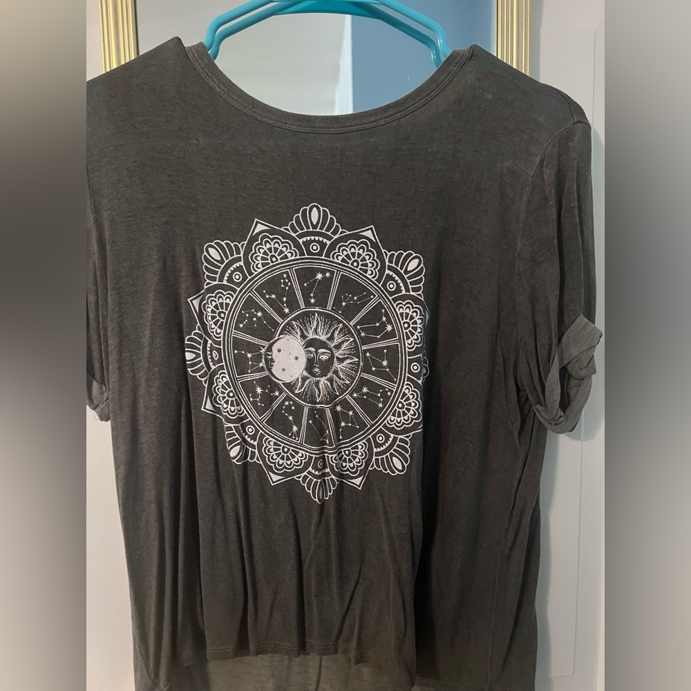 Gray Sun and Moon Shirt
